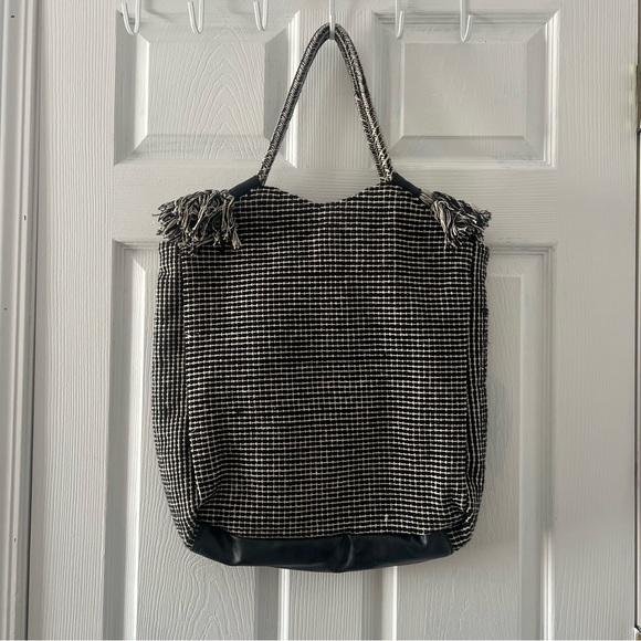 Large Boho Diamond Merona Tassel Tote - Picture 3 of 4